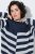 Ulla Popken 854095 Robe en maille à manches longues Bleu marine - Robes - Robes pour toutes les tailles