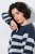Ulla Popken 854095 Robe en maille à manches longues Bleu marine - Robes - Robes pour toutes les tailles