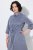 Ulla Popken 854413 Robe mi-longue à cordon Gris - Robes midi - Robes midi grande taille