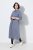 Ulla Popken 854413 Robe mi-longue à cordon Gris - Robes midi - Robes midi grande taille
