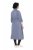 Ulla Popken 854413 Robe mi-longue à cordon Gris - Robes midi - Robes midi grande taille