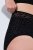 Ulla Popken 854551 Boxers à imprimé animal Noir - Culottes - 