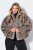Ulla Popken 854617 Veste en fausse fourrure Beige - Vestes - Vestes femme grande taille