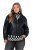 Ulla Popken 854795 Veste motard en similicuir Noir - Vestes - Vestes femme grande taille