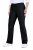 Ulla Popken 854910 Pantalon stretch chaud à taille élastique Noir - Pantalons en tissu - Pantalons fluides femme grande taille