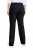 Ulla Popken 854910 Pantalon stretch chaud à taille élastique Noir - Pantalons en tissu - Pantalons fluides femme grande taille