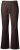 Ulla Popken 854910 Pantalon stretch chaud à taille élastique Brun acajou - Pantalons en tissu - Pantalons fluides femme grande taille