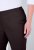 Ulla Popken 854910 Pantalon stretch chaud à taille élastique Brun acajou - Pantalons en tissu - Pantalons fluides femme grande taille