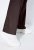 Ulla Popken 854910 Pantalon stretch chaud à taille élastique Brun acajou - Pantalons en tissu - Pantalons fluides femme grande taille