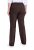 Ulla Popken 854910 Pantalon stretch chaud à taille élastique Brun acajou - Pantalons en tissu - Pantalons fluides femme grande taille