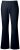 Ulla Popken 854910 Pantalon stretch chaud à taille élastique Bleu marine - Pantalons en tissu - Pantalons fluides femme grande taille