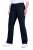 Ulla Popken 854910 Pantalon stretch chaud à taille élastique Bleu marine - Pantalons en tissu - Pantalons fluides femme grande taille