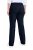 Ulla Popken 854910 Pantalon stretch chaud à taille élastique Bleu marine - Pantalons en tissu - Pantalons fluides femme grande taille