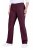 Ulla Popken 854910 Pantalon stretch chaud à taille élastique Aubergine - Pantalons en tissu - Pantalons fluides femme grande taille