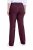 Ulla Popken 854910 Pantalon stretch chaud à taille élastique Aubergine - Pantalons en tissu - Pantalons fluides femme grande taille