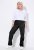 Ulla Popken 854987 Pantalon stretch chaud à ceinture confort Noir - Pantalons en tissu - Pantalons fluides femme grande taille
