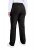 Ulla Popken 854987 Pantalon stretch chaud à ceinture confort Noir - Pantalons en tissu - Pantalons fluides femme grande taille