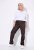Ulla Popken 854987 Pantalon stretch chaud à ceinture confort Brun acajou - Pantalons en tissu - Pantalons fluides femme grande taille