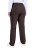 Ulla Popken 854987 Pantalon stretch chaud à ceinture confort Brun acajou - Pantalons en tissu - Pantalons fluides femme grande taille