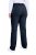 Ulla Popken 854987 Pantalon stretch chaud à ceinture confort Bleu marine - Pantalons en tissu - Pantalons fluides femme grande taille
