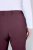 Ulla Popken 854987 Pantalon stretch chaud à ceinture confort Aubergine - Pantalons en tissu - Pantalons fluides femme grande taille