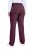 Ulla Popken 854987 Pantalon stretch chaud à ceinture confort Aubergine - Pantalons en tissu - Pantalons fluides femme grande taille
