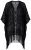 Ulla Popken 855134 Veste à sequins Noir - Vestes - Vestes femme grande taille