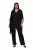 Ulla Popken 855134 Veste à sequins Noir - Vestes - Vestes femme grande taille