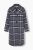 Ulla Popken 855250 Manteau en laine asymétrique à large col Gris chiné - Manteaux - Manteaux femme grande taille