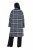 Ulla Popken 855250 Manteau en laine asymétrique à large col Gris chiné - Manteaux - Manteaux femme grande taille