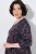 Ulla Popken 855270 Robe en jersey imprimée à col V Anthracite - Robes en jersey - 