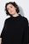 Ulla Popken 855277 Poncho en maille à ourlet pointu et col bateau Noir - Ponchos & capes - 