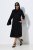 Ulla Popken 855373 Robe en jersey imprimée Noir - Robes en jersey - 