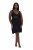 Ulla Popken 855428 Nuisette en dentelle Noir - Chemises de nuit - 