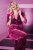 Ulla Popken 855499 Blazer en velours à strass Magenta - Blazers - Blazers grande taille pour femme