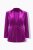 Ulla Popken 855499 Blazer en velours à strass Magenta - Blazers - Blazers grande taille pour femme