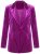 Ulla Popken 855499 Blazer en velours à strass Magenta - Blazers - Blazers grande taille pour femme