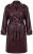 Ulla Popken 855617 Trench effet cuir à ceinture nouée Bordeaux - Manteaux - Manteaux femme grande taille