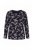 Ulla Popken 856134 Pyjama à fleurs Noir - Pyjamas/vêtements de détente - 