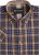 Kam Jeans 6282 Casual SS Check Shirt Navy - Chemises - Chemises Grandes Tailles Hommes