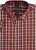 Kam Jeans 6282 Casual SS Check Shirt Wine - Chemises - Chemises Grandes Tailles Hommes