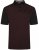 Kam Jeans 5490 Jersey Weave Contrast Polo Black - Polos - Polos homme grande taille
