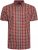 Kam Jeans 6282 Casual SS Check Shirt Wine - Chemises - Chemises Grandes Tailles Hommes