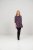Scandinavian Caramel Flower Petals Tunic Purple - T-shirts - 