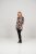 Scandinavian Caramel Flower Petals Tunic Brown - T-shirts imprimés pour femme - 