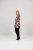 Scandinavian Caramel Flower Petals Tunic Brown - T-shirts imprimés pour femme - 