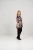 Scandinavian Caramel Flower Petals Tunic Brown - T-shirts imprimés pour femme - 