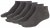 Adamo Anton sneaker-socks Charcoal 4-pack - Sous-vêtements & bain - Sous-vêtements Grande Taille