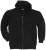 Adamo Athen Hoodie with Zipper Black - Sweatshirts & hoodies - Sweatshirts/Hoodies grande taille homme