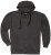 Adamo Athen Hoodie with Zipper Charcoal - Sweatshirts & hoodies - Sweatshirts/Hoodies grande taille homme